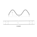 Hydraulische Autobahnwache Bar Platte Roll Formmaschine